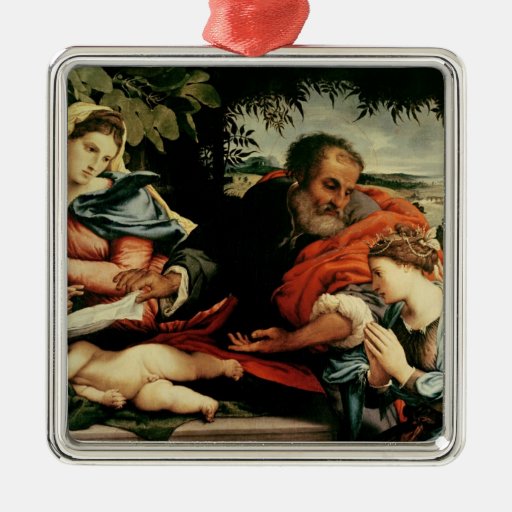 The Holy Family with St. Catherine of Ornaments