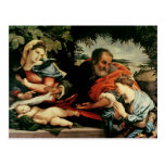 The Holy Family with St. Catherine of Post Card