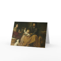 The Holy Family with the Little Bird, c.1650 Card