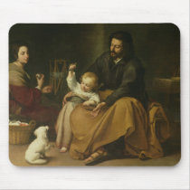 The Holy Family with the Little Bird, c.1650 Mouse Pads