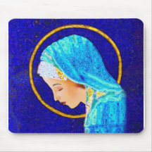 The Holy Mother - The Virgin Mary Mousepads