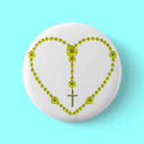 The Holy Rosary buttons by Artists4God The Holy Rosary buttons