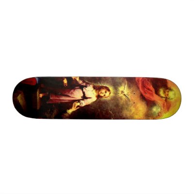 The Holy Trinity Skateboard by KitteasGallery
