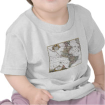The Homanns Heirs Map of The Americas Tee Shirts