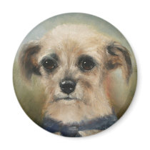 The Homeless Terrier Magnet by arthelpinganimals The Homeless Terrier Magnet