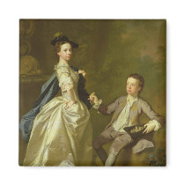 The Hon. Rachel Hamilton and her brother Fridge Magnets