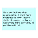 The Honest Truth (about barn work) posters