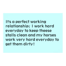 The Honest Truth (about barn work) posters by mdarabians The Honest Truth (about barn work) posters