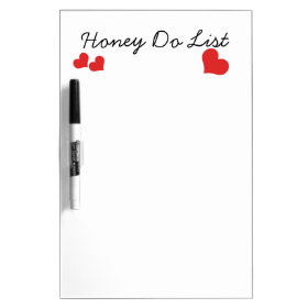 The Honey Do List With Hearts Dry Erase Whiteboards