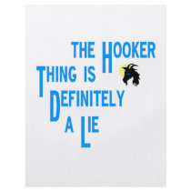 The Hooker Thing Is Definitely A Lie Goats Stare Full Color Flyer