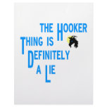 The Hooker Thing Is Definitely A Lie Goats Stare Customized Letterhead