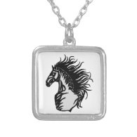THE HORSE FOG PERSONALIZED NECKLACE