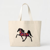 THE HORSE SUNSET TOTE BAGS