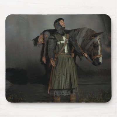 The hospitaller knight Mousepad by EMS_Arts