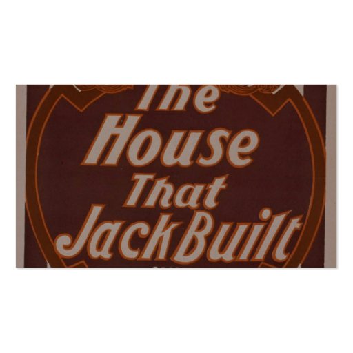 The House That Jack Built, 'Broadhurst's' Retro Th Business Card (back side)