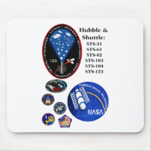 The Hubble Telescope and the Shuttle Mouse Mats