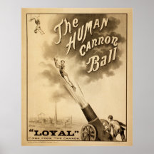 The Human Cannon Ball Print