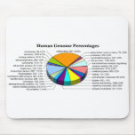 The Human Genome with Number and Percent of Each mousepads