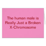 The human male is Really Just a Broken X-Chromo...