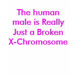 The human male is Really Just a Broken X-Chromo...