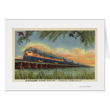 The Humming Bird Railroad Train Card