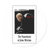 The Hunchback of John Mcain. Almost a stamp stickers