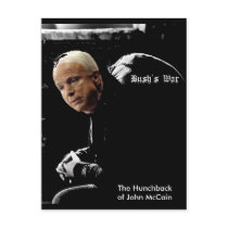 The Hunchback of John McCain postcards