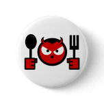 The Hungry Devil Pinback Buttons