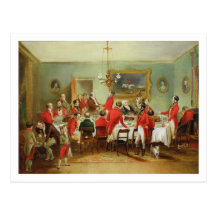The Hunt Breakfast, Bachelor's Hall, 1836 (oil on Post Cards