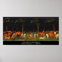 "The Hunt in the Forest" Poster