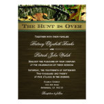 The Hunt is Over Hunting Camo Wedding Invitations