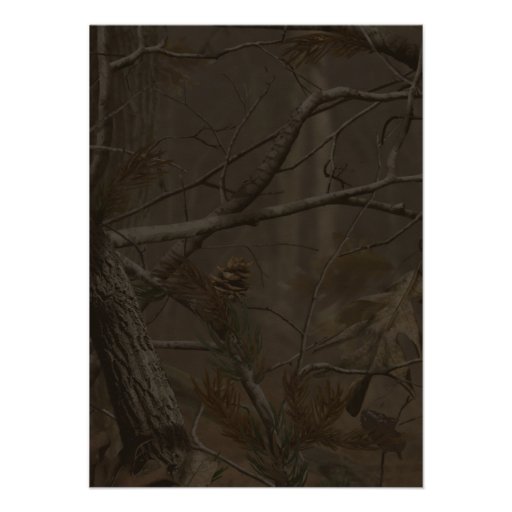 The Hunt is Over Hunting Camo Wedding Invitations