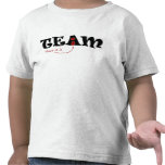 The "i" in TEAM Tee Shirts