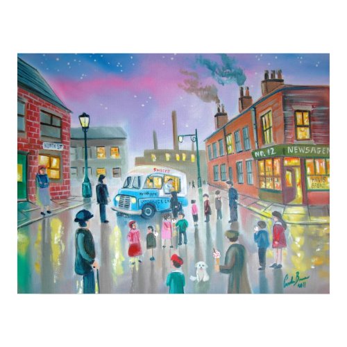 The Ice Cream Van oil painting print