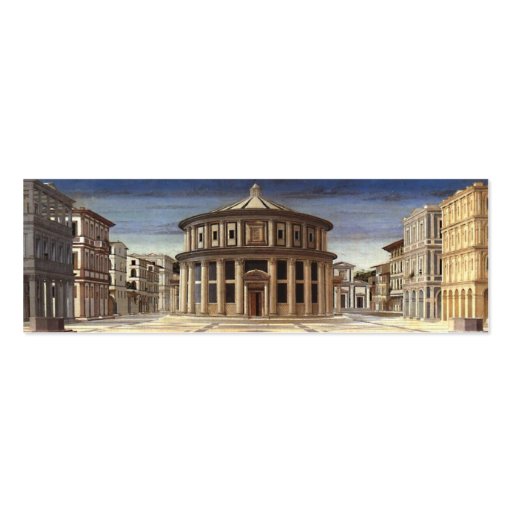 THE IDEAL CITY ,Renaissance Architect Business Cards (back side)