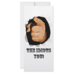 The idiots you! customized rack card