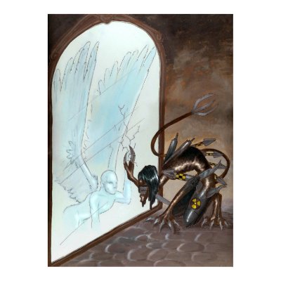 The Illusion of Righteousness Print by niamhoc