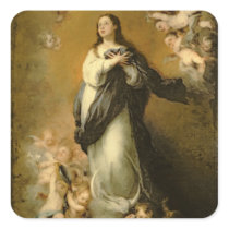 The Immaculate Conception Square Stickers