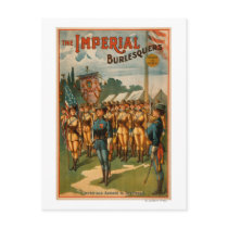 The Imperial Burlesquers Female Soldiers Play Post Card