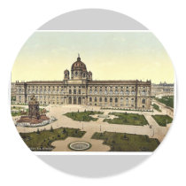 The Imperial Museum, Vienna, Austro-Hungary classi Round Sticker