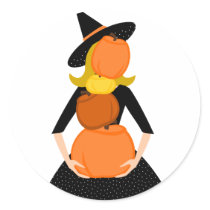 The Impossible Pumpkin Stack Round Stickers