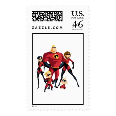 The Incredible Family Disney postage