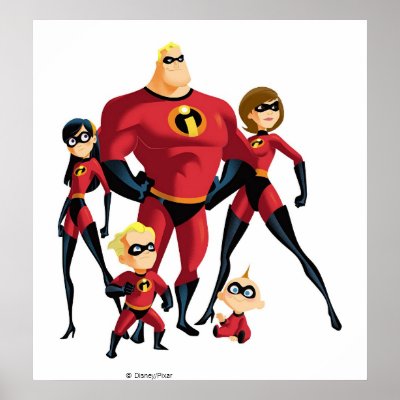 The Incredible Family Disney posters