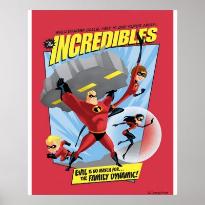 The Incredibles Action Poster Disney posters