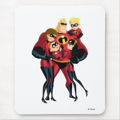 The Incredibles Family Disney mousepads