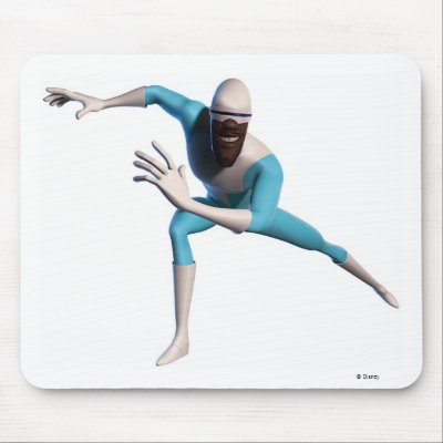 The Incredible's Frozone ice skates Disney mousepads