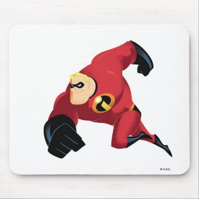 The Incredibles Mr. Incredible Flying Disney mousepads
