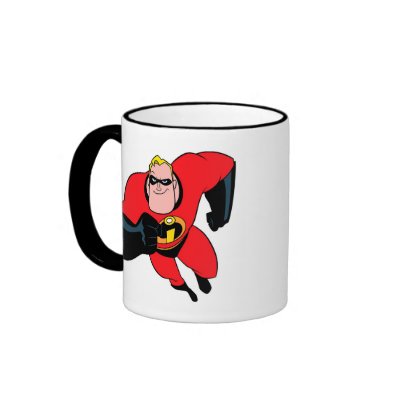 The Incredibles Mr.Incredible flying Disney coffee mugs