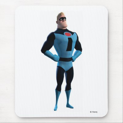 The Incredibles Mr.Incredible in blue Disney mousepads