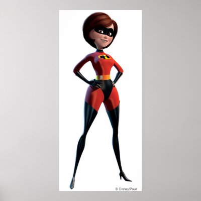 The Incredibles Mrs.Incredibles Elastigirl Disney posters